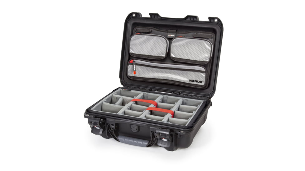Nanuk 923 Pro Photo Camera Case Kit w/Lid Organizer / Padded Divider