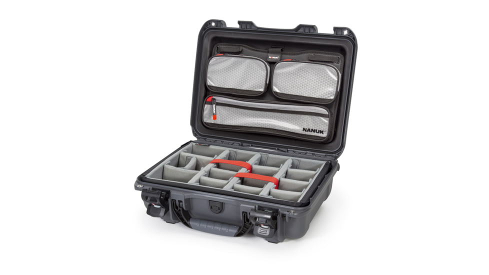 Nanuk 923 Pro Photo Camera Case Kit w/Lid Organizer / Padded Divider