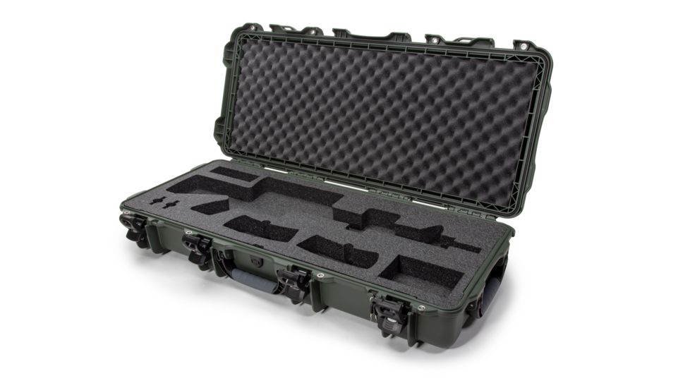 Nanuk 985 Hard Gun Case w/Foam AR, 39.7in, Olive, 985S-081OL-0A0-18249