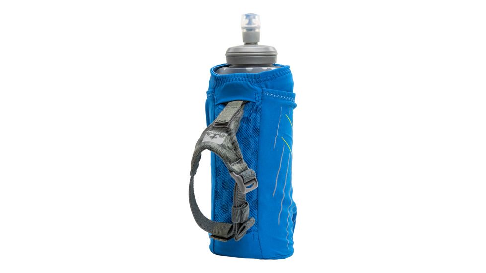 Nathan ExoDraw 2 Insulated Bottle, Deep Water/Vibrant Yellow, 18oz, NS4868-0426-00