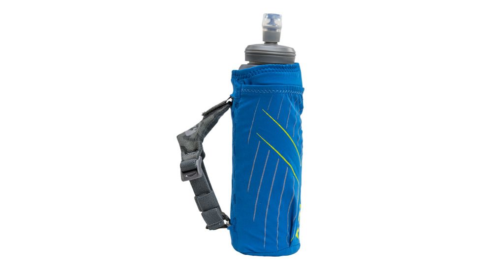Nathan ExoDraw 2 Insulated Bottle, Deep Water/Vibrant Yellow, 18oz, NS4868-0426-00
