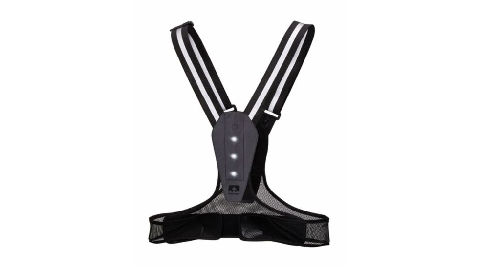Nathan LightFit Reflective Vest-Blacklight-One Size