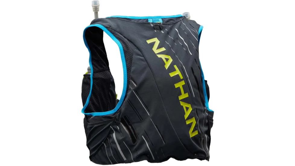 Nathan Pinnacle 4 Liter Hydration Race Vest, Black/Lime, Small, NS40260-00022-S