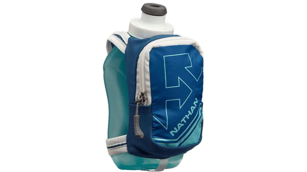 Nathan SpeedShot Plus Water Bottles, True Navy/Angel Blue/ White, 12oz, NS4859-0573-00
