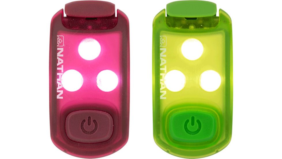 Nathan StrobeLight - 2 Pack, Lolipop/Red Dahlia &amp; Lime Punch/Classic Green, NS5114-0479-00
