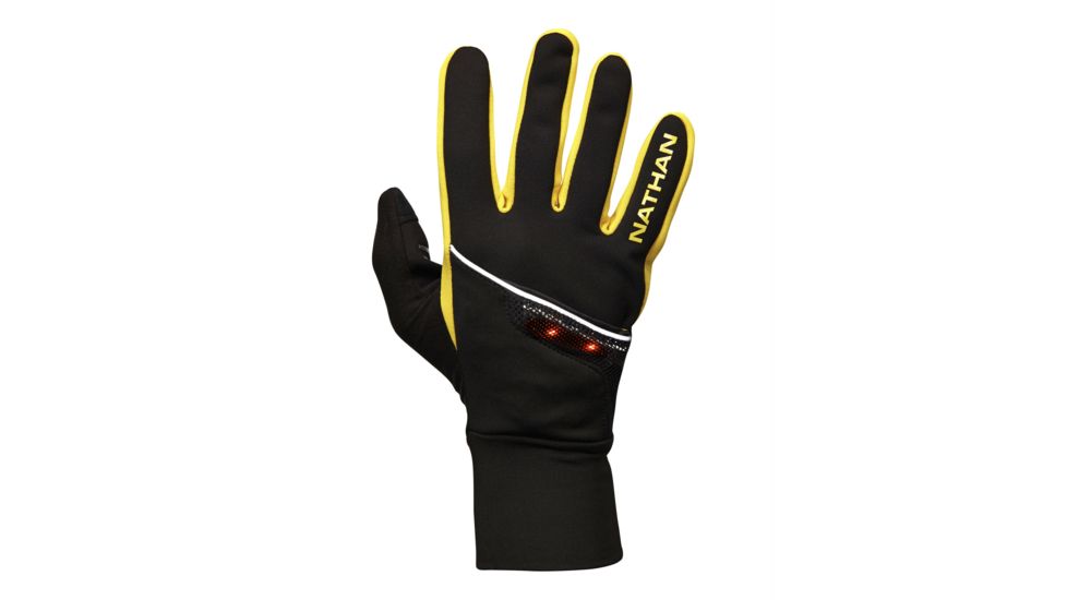 Nathan TransWarmer Convertible Glove/Mitt-Black/Cyber Yellow-Medium
