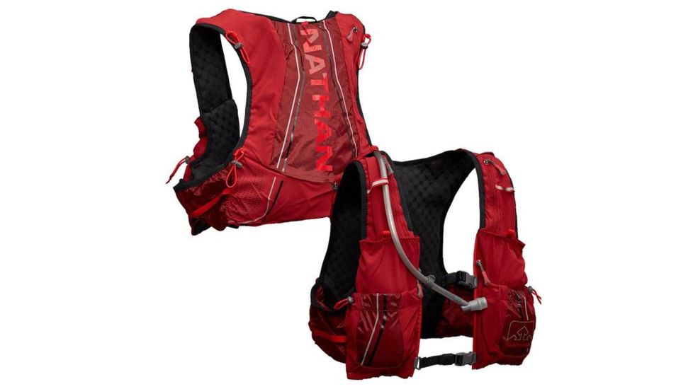 Nathan VaporAir 2 Hydration Packs, 7L, Red Dahlia/Black/ High Risk Red, Extra Small, NS4737-0574-31