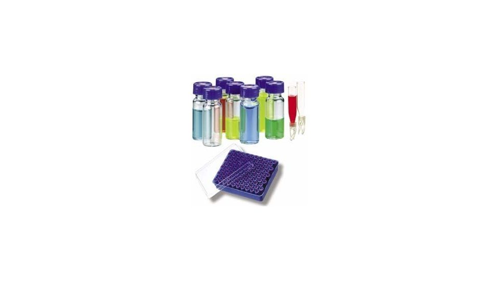 National Scientific Target DP 9-425 Screw-Thread Vials, National Scientific C4000-2W Vials Amber Vials With Id Patch