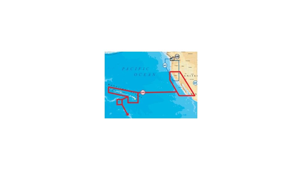 Navionics Platinum Plus Baja California and Hawaii Marine Map CF644P