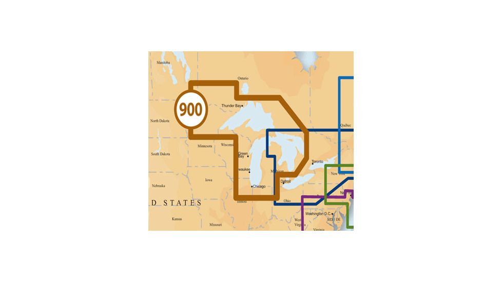 Navionics Platinum+ SD 900 West Great Lakes, New Condition NAV-MSD/900P+