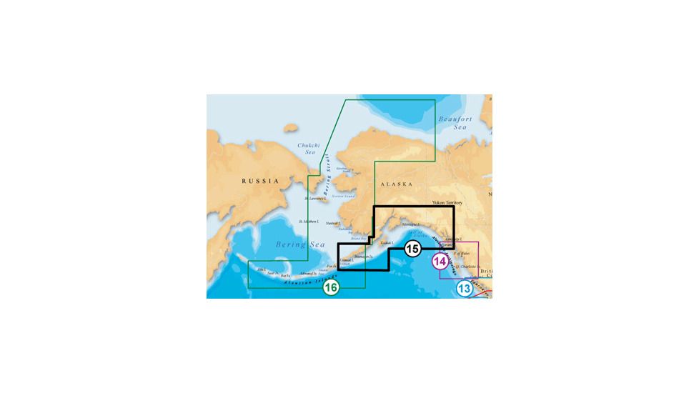 Navionics Platinum South Alaska MSD/SD, New Condition NAV-MSD/915P-2