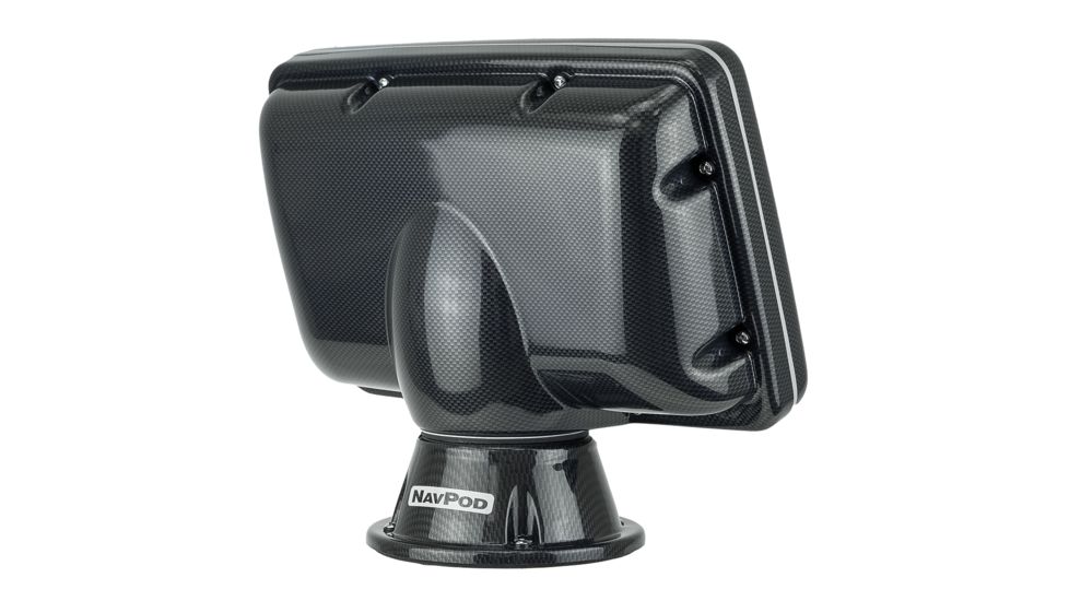 NavPod PP4408 PowerPod Pre-Cut f/Simrad GO7 &amp; B&amp;G Vulcan 7 - Carbon Black 63912