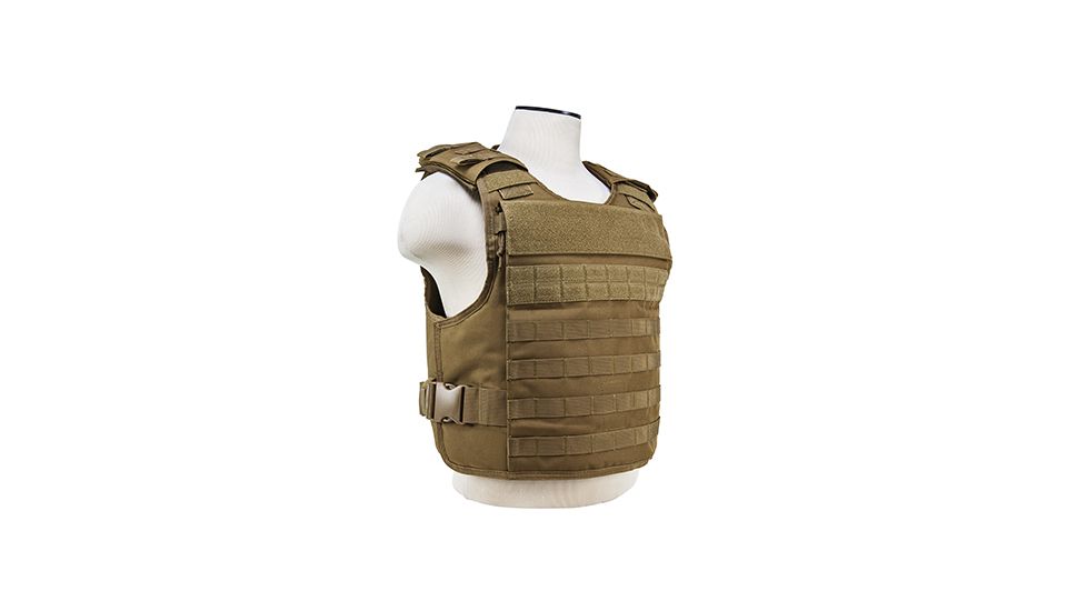 NcSTAR Vism Plate Carrier W/External Hard Armor Pockets, Tan, Medium - 2XL CVPCVEP2984T