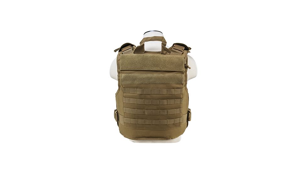 NcSTAR Vism Plate Carrier W/External Hard Armor Pockets, Tan, Medium - 2XL CVPCVEP2984T