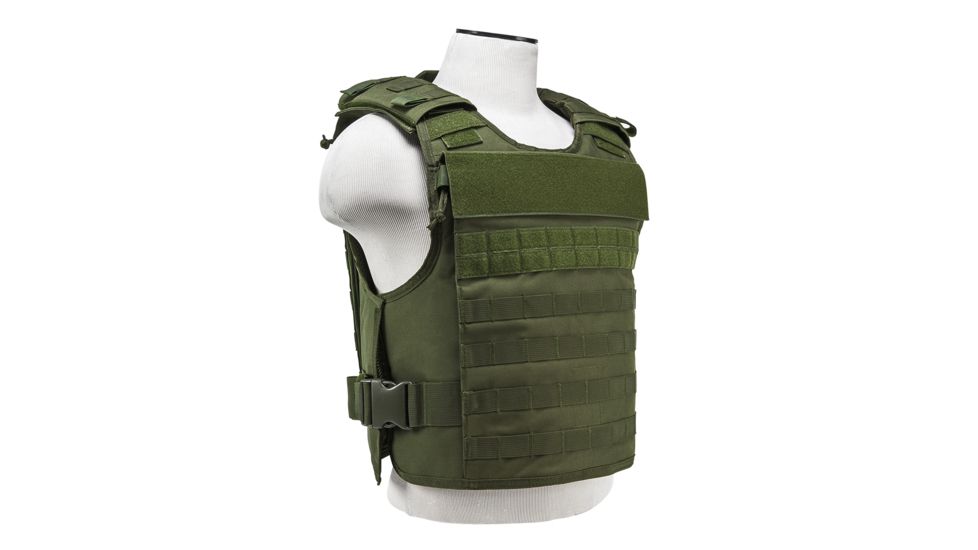 NcSTAR Vism Plate Carrier W/External Hard Armor Pockets, Green, Medium - 2XL, CVPCVEP2984G