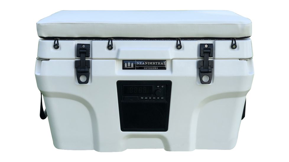 Neanderthal Outdoors Nomad 70 Quartt Cooler, White with White Cushion, 70 Quart, NOM-1202