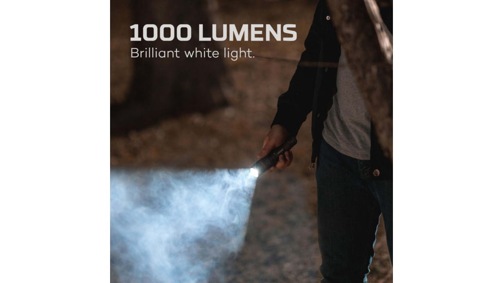 Nebo Davinci Rechargeable Handheld Flashlight, 1000 Lumens, Black, NEB-FLT-0018