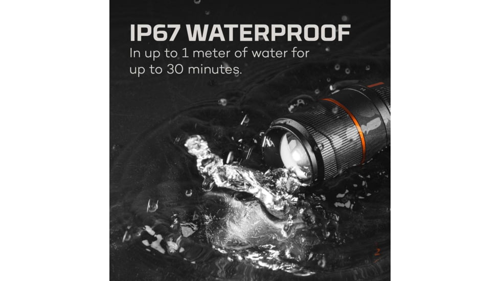 Nebo Davinci Rechargeable Handheld Flashlight, 1000 Lumens, Black, NEB-FLT-0018