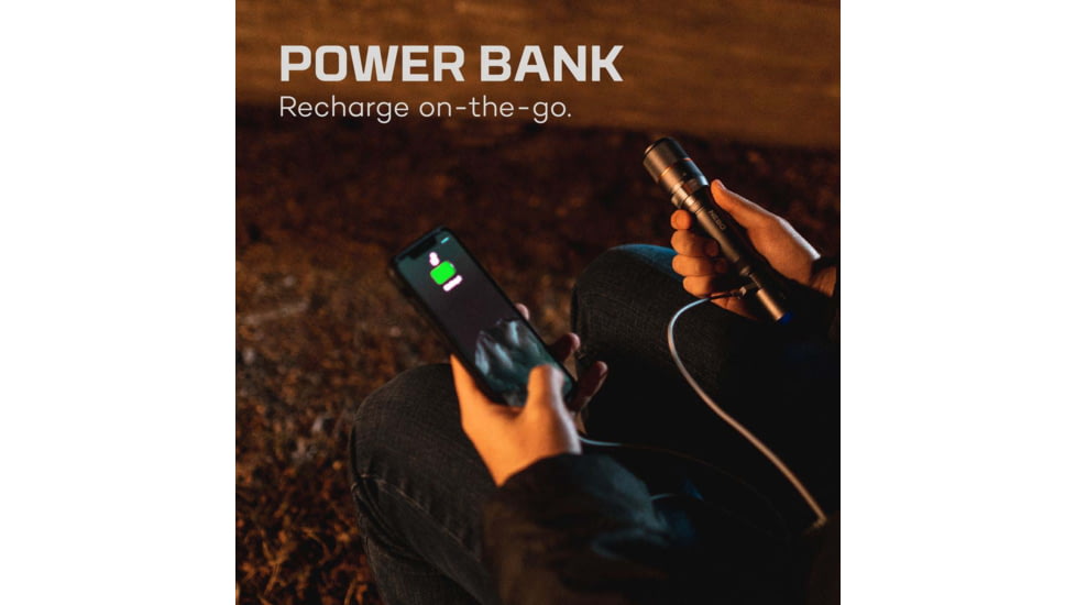 Nebo Davinci Rechargeable Handheld Flashlight, 2000 Lumens, Black, NEB-FLT-0020