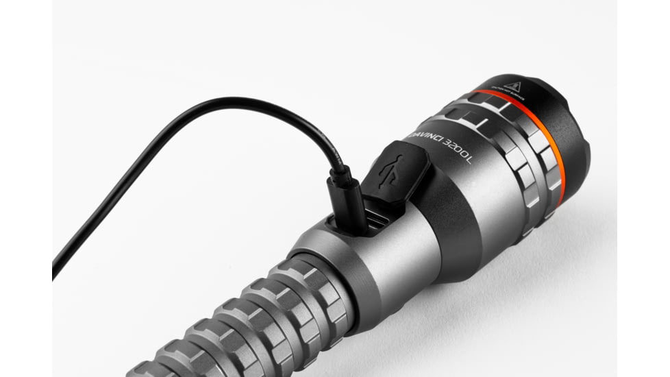 Nebo Davinci Flashlight, Li-ion Battery, White LED Spot Light, 3200 Lumens, NEB-FLT-1026