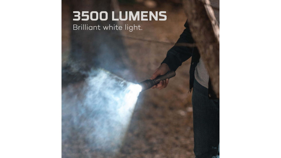 Nebo Davinci Rechargeable Handheld Flashlight, 3500 Lumens, Black, NEB-FLT-0021