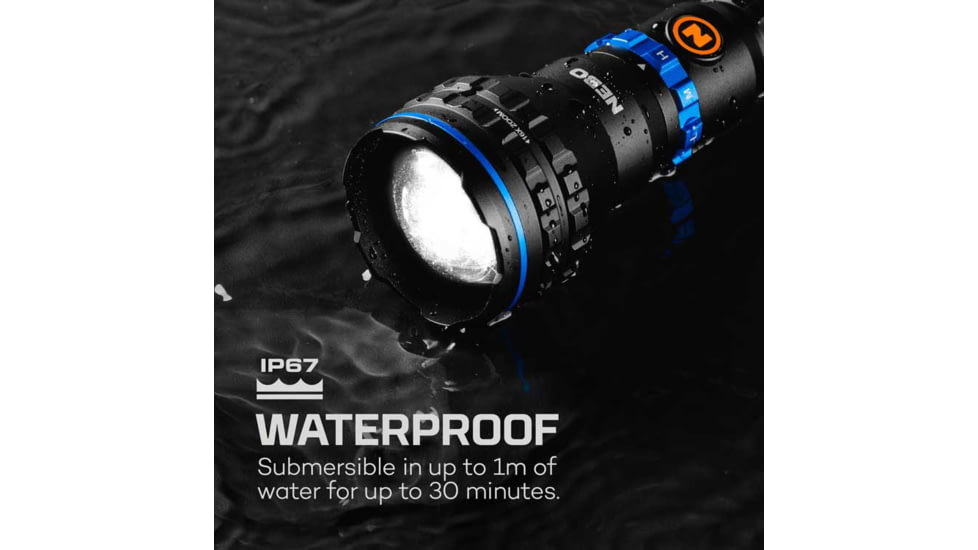 Nebo Luxtreme MZ60 Blueline Li-ion 21700 Rechargeable Battery 1000 Lumens LED Flashlight