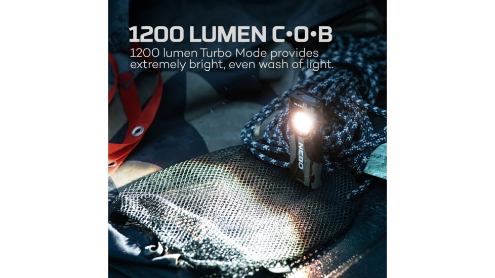 Nebo Slim+ 1200 Li-ion 803450 Rechargeable Battery 1200 Lumens LED Flashlight