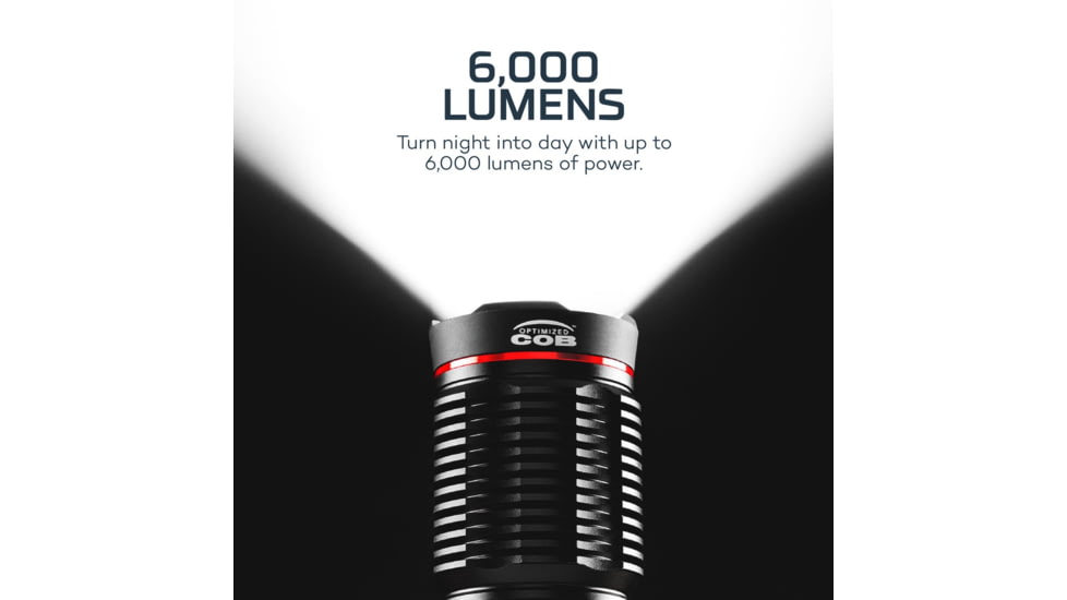 Nebo Redline COB LED Flashlight, Lithium Ion, White, 6000 Lumens, Black, NEB-FLT-0002