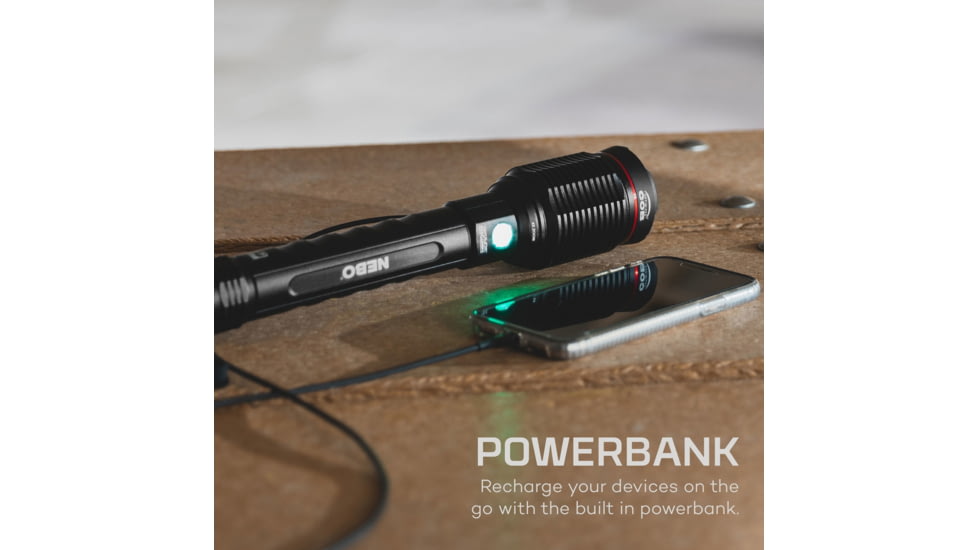 Nebo Redline COB LED Flashlight, Lithium Ion, White, 6000 Lumens, Black, NEB-FLT-0002