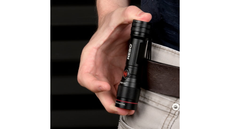 Nebo Redline Flex LED Flashlight, Lithium Ion, White, 450 Lumens, Black, NEB-FLT-0003