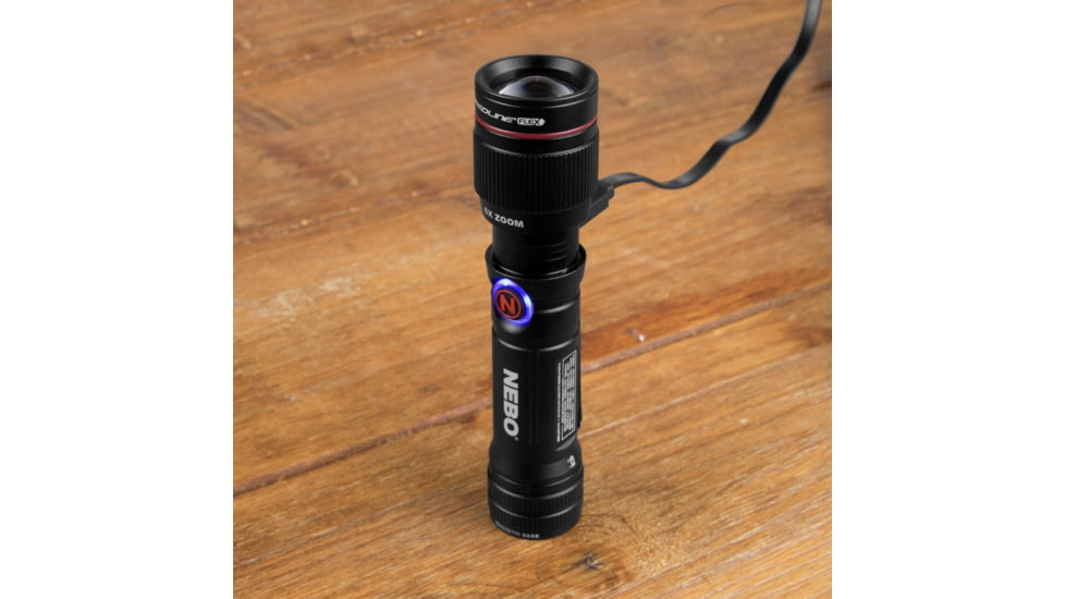 Nebo Redline Flex LED Flashlight, Lithium Ion, White, 450 Lumens, Black, NEB-FLT-0003