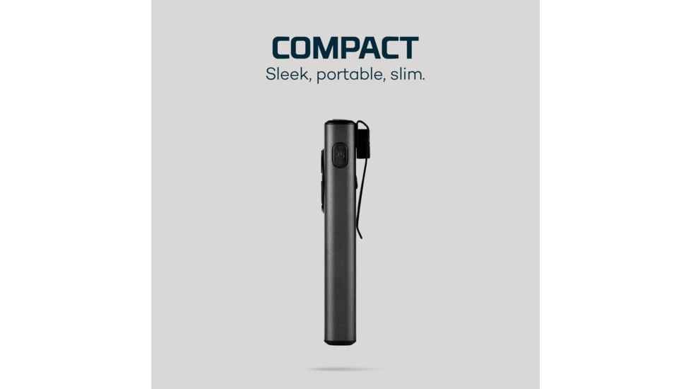 Nebo SLIM LED Flashlight, Lithium Ion, White/Red, 1200 Lumens, Black, NEB-WLT-1007