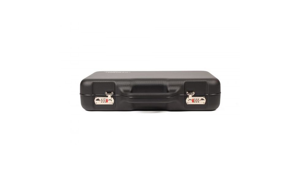 Negrini Compact Two-Sided Hard Gun Case, Black/Black, L19.9in x W14in x D4.7in 3038R/5131