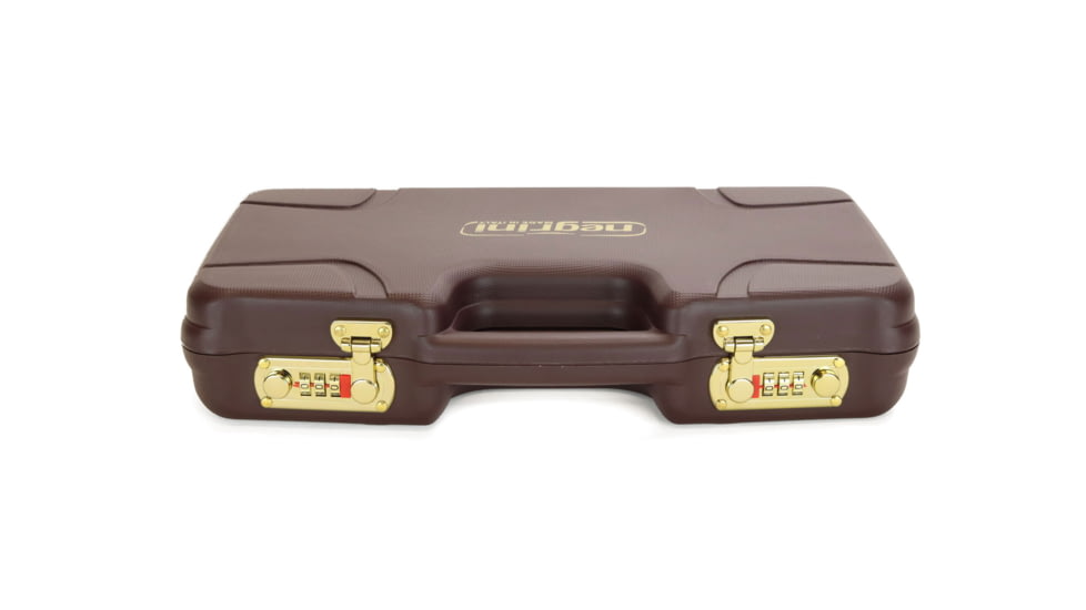 Negrini Hybri-Tech RMR Capable Locking Pistol Case, Brown/Brown, Full Size Pistol, 2039iR/6523