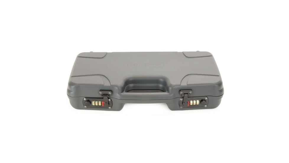 Negrini Hybri-Tech RMR Capable Locking Pistol Case, Gray/Black, Full Size Pistol, 2039iR/6524