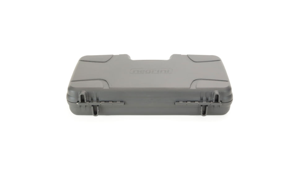 Negrini Hybri-Tech RMR Capable Locking Pistol Case, Gray/Black, Full Size Pistol, 2039iR/6524