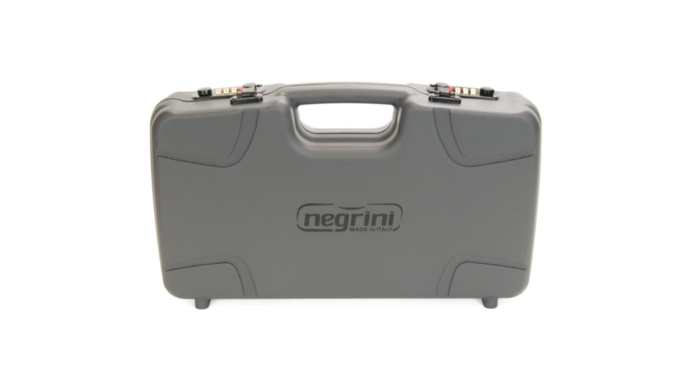 Negrini Hybri-Tech RMR Capable Locking Pistol Case, Gray/Black, Full Size Pistol, 2039iR/6524