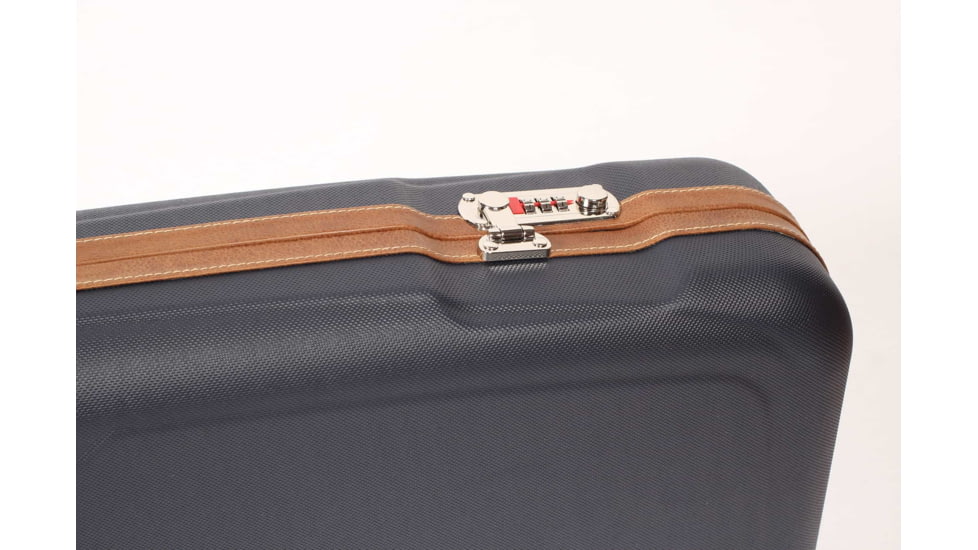 Negrini OU Deluxe Sporting Shotgun Case + Tube Set, Navy/Tobacco Leather/Navy Interior, 1622LX-TUBE/5228