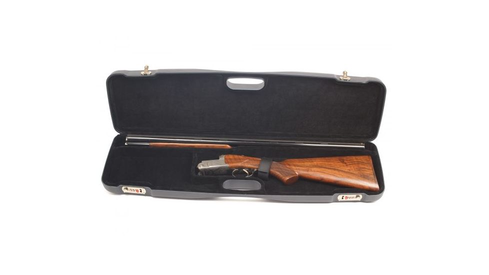 Negrini OU/SxS Luxury Hunting Shotgun Case, Navy/Black, 31.5x9.3x3.5 1605LR/5139