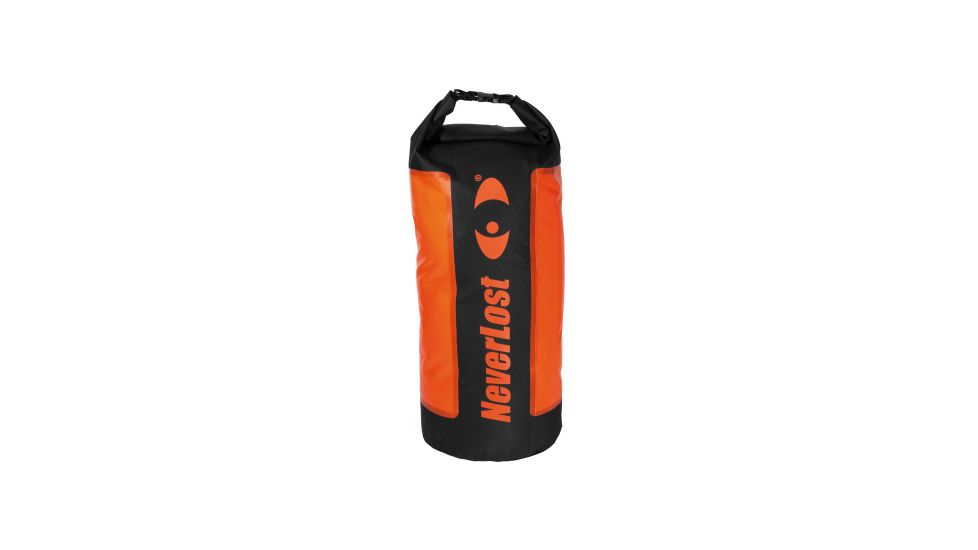 Neverlost Sea Bag 25L, Black/Orange, 18inx10in 7006