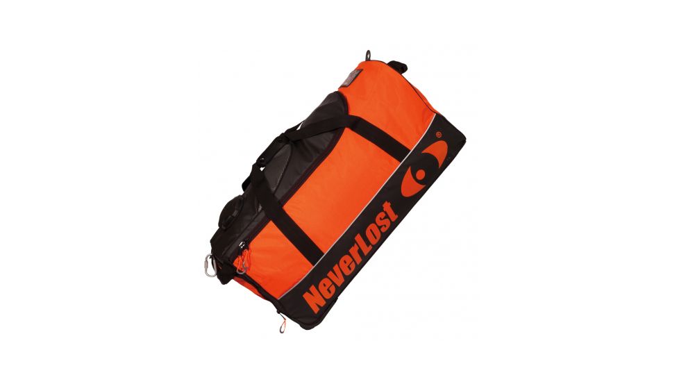 Neverlost Weekend Trolley Dry Vault, Black/Orange, 31.5inx16inx13.25in 6132