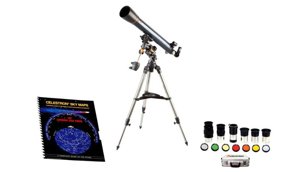 Celestron AstroMaster 90 EQ Equatorial Refractor Telescope 21064