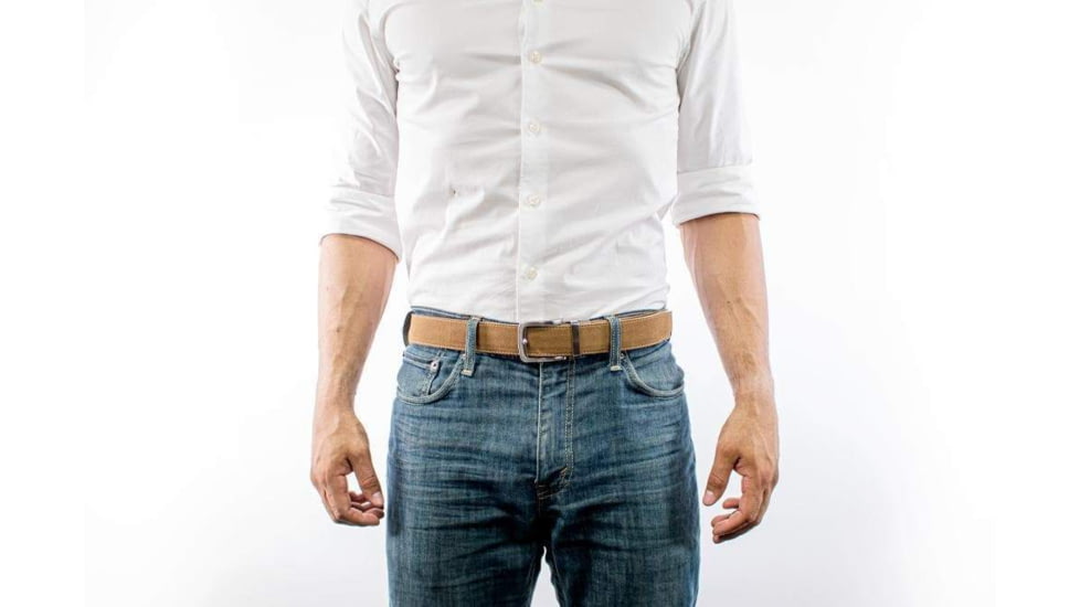 Nexbelt Suede Dress Belt, Non-EDC, Tan, PCE0791