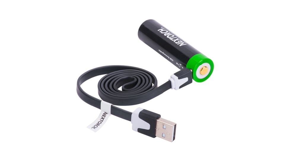 Nextorch 18650 USB-C Direct Recharge Battery, Black, BW20029