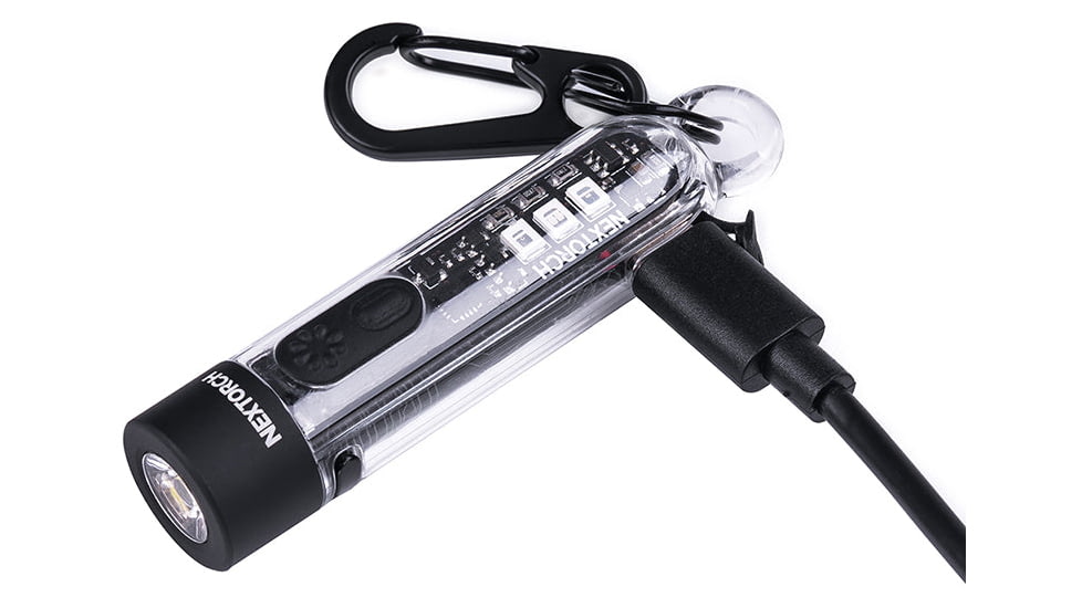 Nextorch K40 LED Keychain Light, Lithium Ion, White, 300 Lumen, Black, PS520122