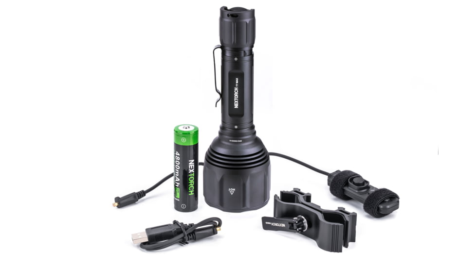 Nextorch T7 Max Long Range Hunting Kit, 1,200m Throw, Black, T7 MAX HUNTING SET