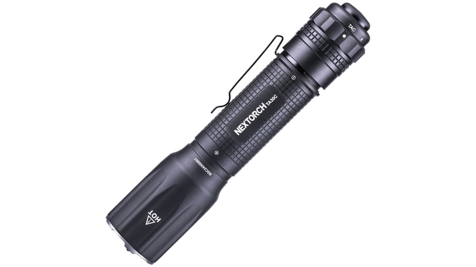 Nextorch TA30C LED Tactical Flashlight, Lithium Ion, White, 1600 Lumens, Black, PS520089