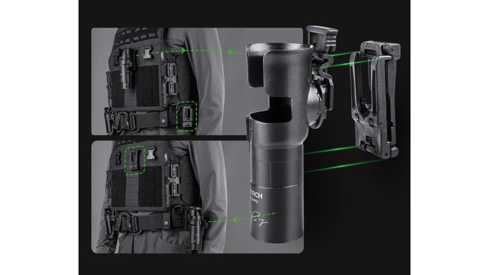 Nextorch V35 X-Carry Flashlight Holster, Black, BW20063