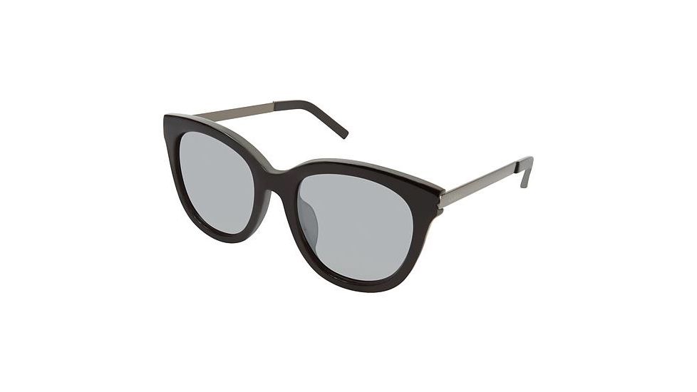 Nicole Miller Roosevelt Sunglasses - Frame Black/Gunmetal, Lens Color Dark Grey Mirror, Size 51/21mm NMROOSEVELT01
