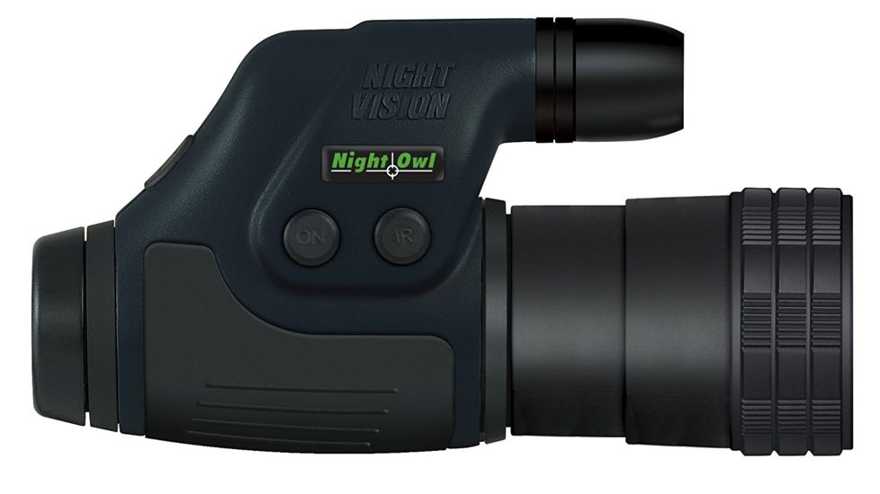 Night Owl 4x NexGen Lightweight Night Vision Monocular, Gen 1, w/ IR, Black, NONM4X-I
